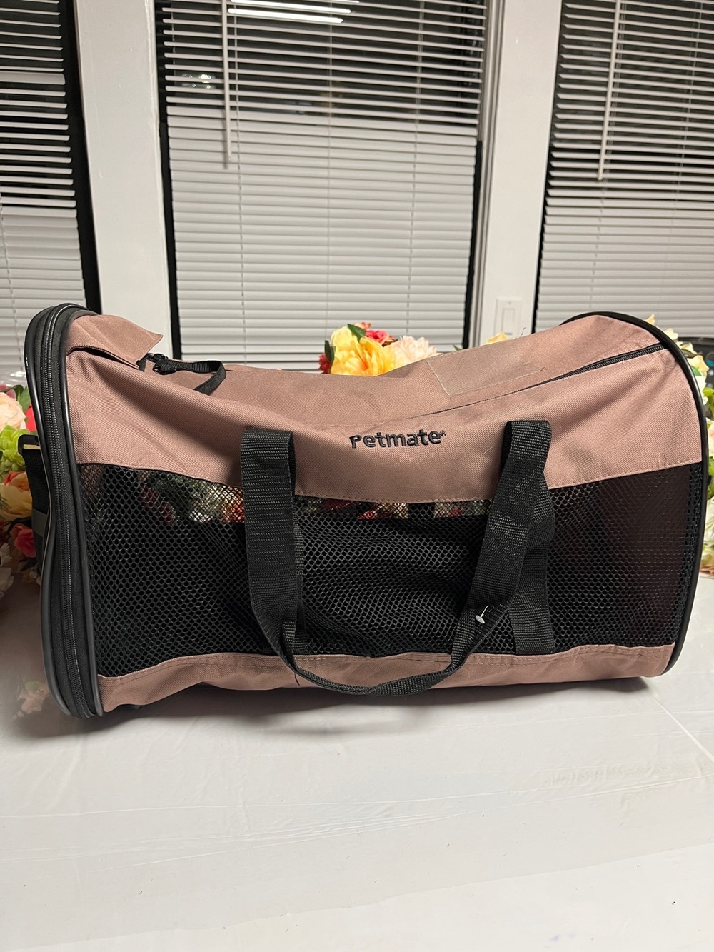 Petmate 21348 Plush Soft Side Kennel Cab Large Taupe Mink Pet Carrier Travel